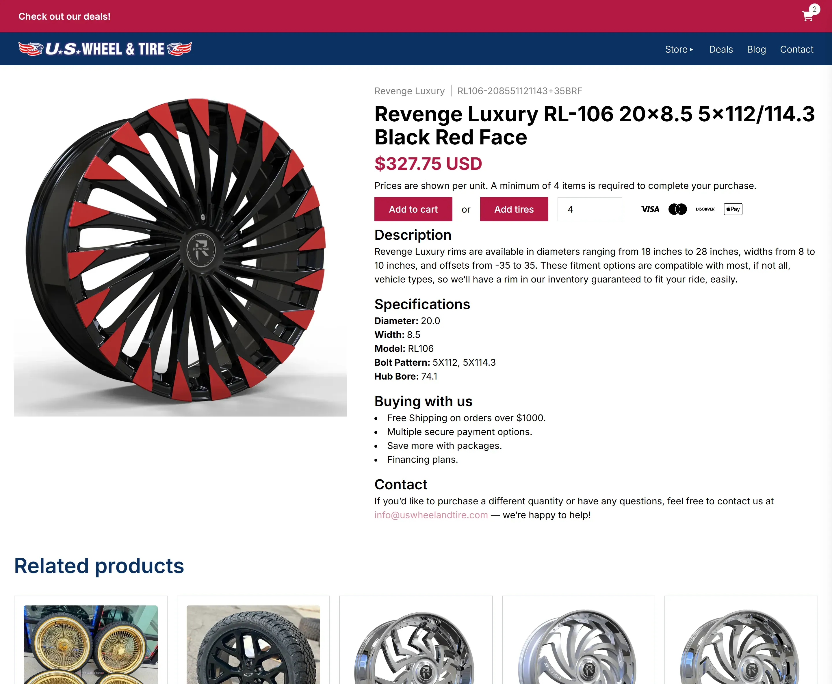 US Wheel And Tire Three